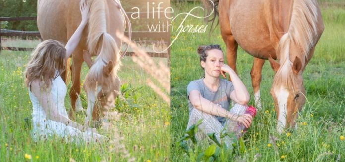 Pferdefotografie-Palomino-Pony Pferdefotografie Reiterinnen