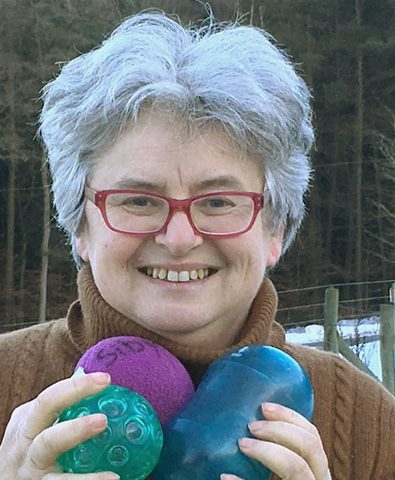 Sibylle-Wiemer-Arbeit-mit-Fränklinbällen Training-mit-Fränklinbällen