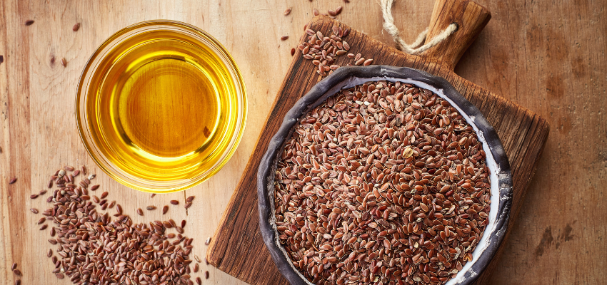 Flaxseeds and flaxseed oil for horses